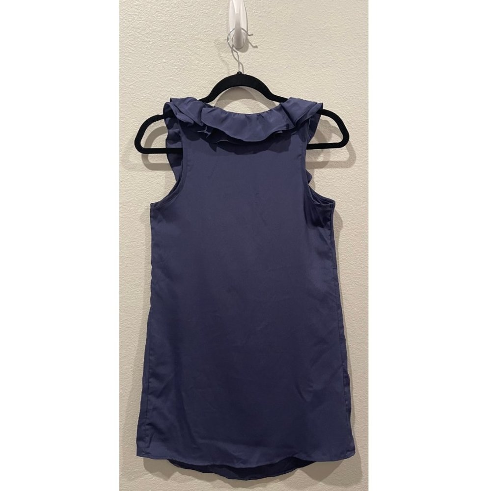 PINS AND NEDDLES Ruffle Navy Blue Mini Dress - Picture 3 of 3